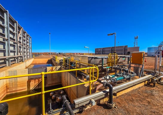 Fox oil-water separator installation for ABCO Water